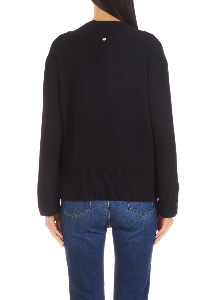 Pullover mit Schmuckknöpfen Schwarz Liu Jo - large image number 1