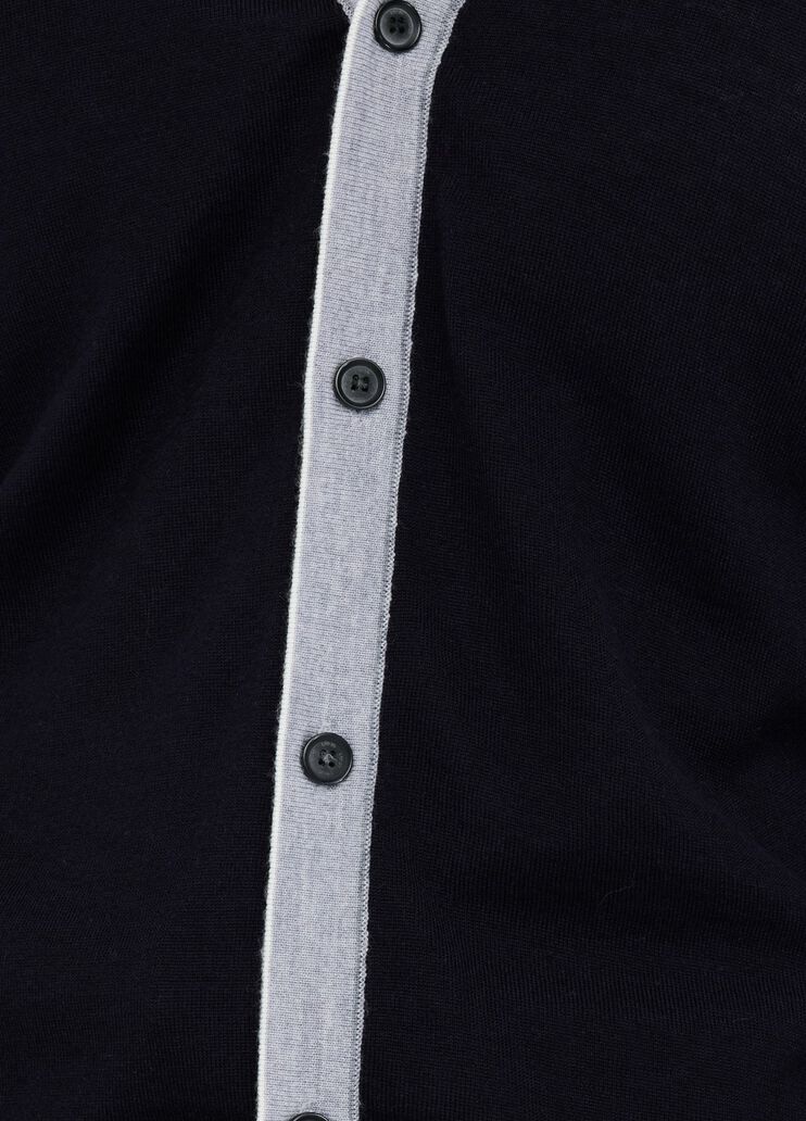 Wool cardigan dark blue Liu Jo - large image number 3 Wool cardigan dark blue Liu Jo - large image number 3