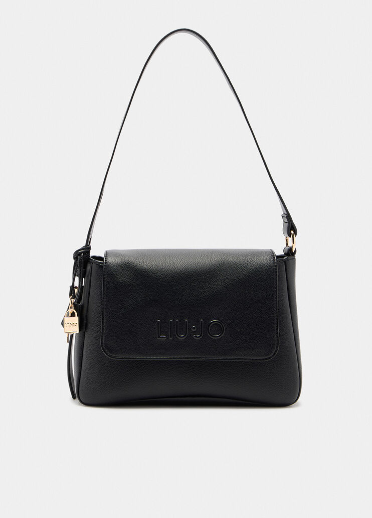 Medium shoulder bag with charms black Liu Jo - medium Medium shoulder bag with charms black Liu Jo - medium