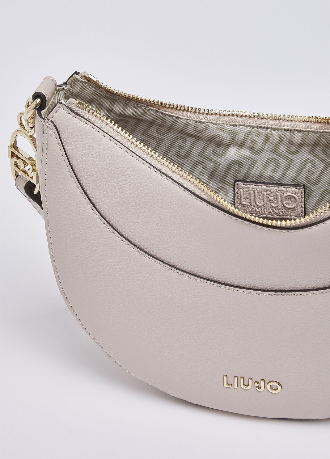 Mittelgro&szlig;e Hobobag Rosa-Beige Liu Jo - large image number 3