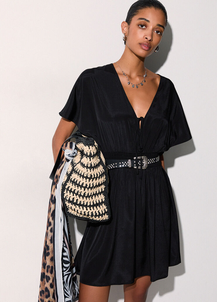 Robe courte avec cape noir Liu Jo - medium