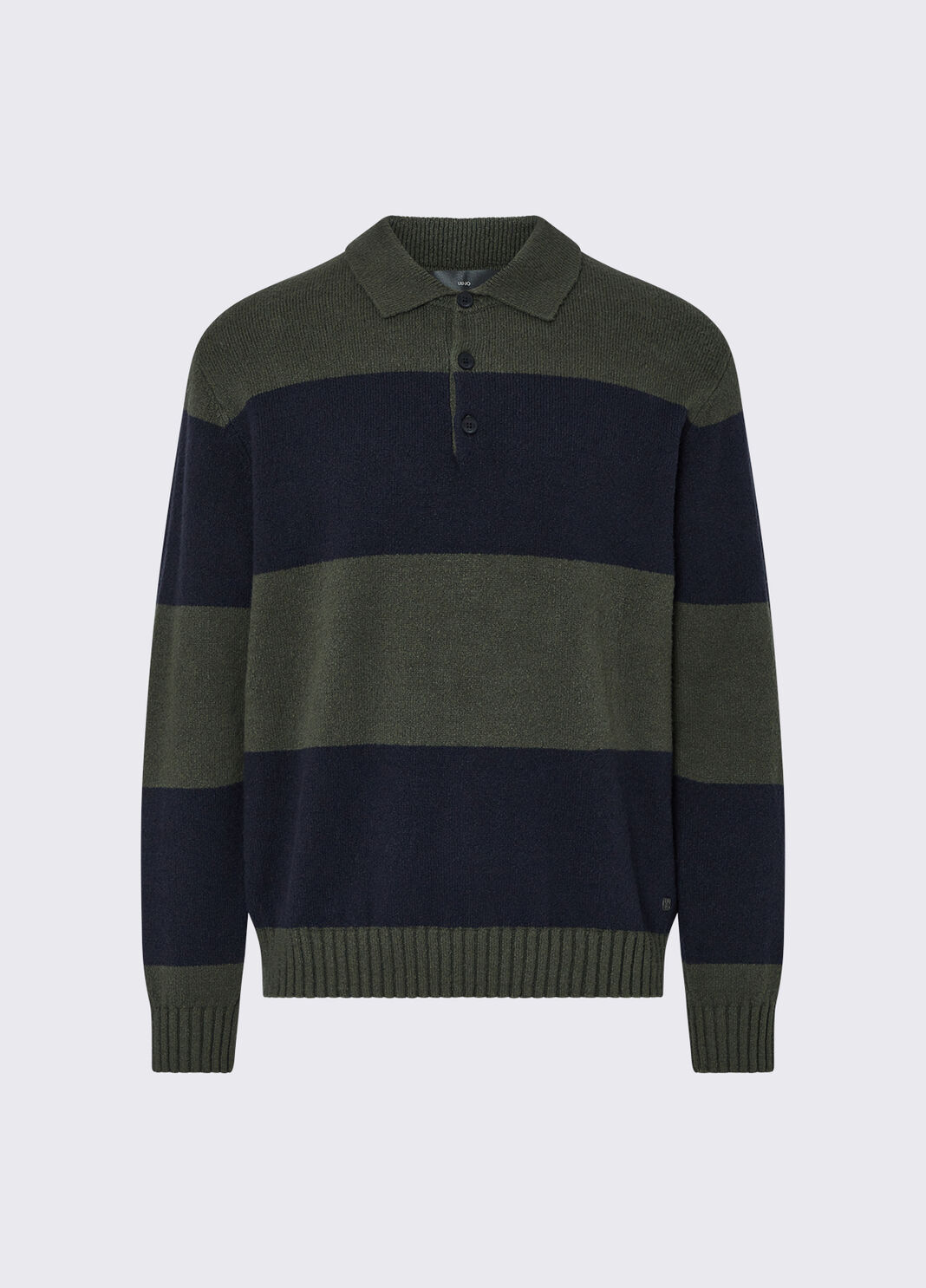 Striped Knit Polo green/blue Liu Jo - large image number 6