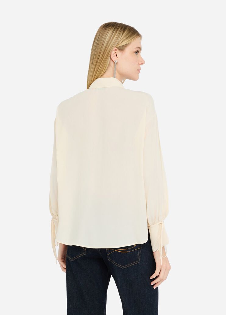 Crêpe de chine shirt ivory Liu Jo - large image number 1 Crêpe de chine shirt ivory Liu Jo - large image number 1