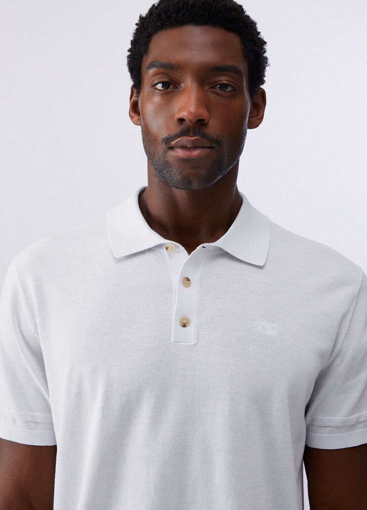 Knit polo-shirt light blue Liu Jo - medium