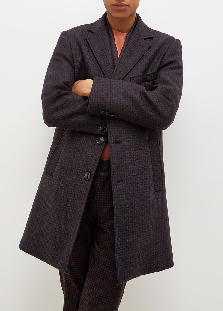 Mantel im Hahnentrittmuster Dunkelblau/braun Liu Jo - large image number 0