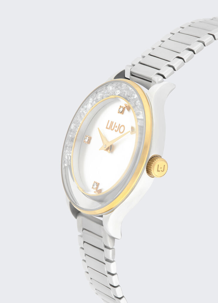 Two-tone watch with diamantés silver Liu Jo - large image number 2 Two-tone watch with diamantés silver Liu Jo - large image number 2