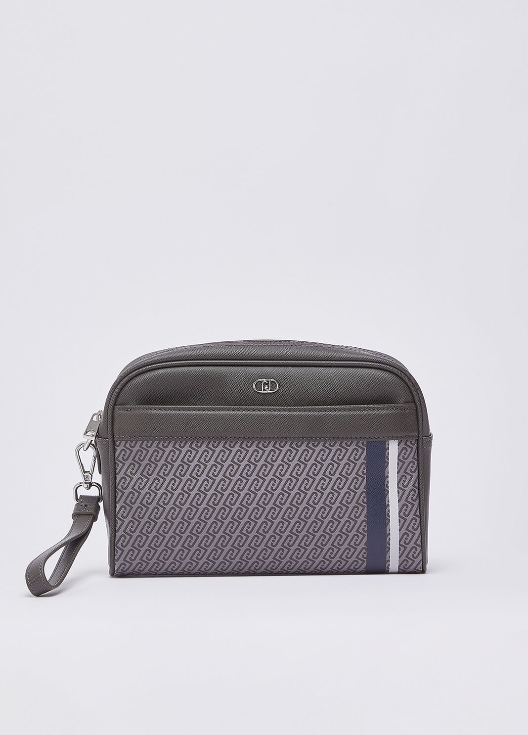 Clutch bag with monogram logo grey Liu Jo - large image number 0