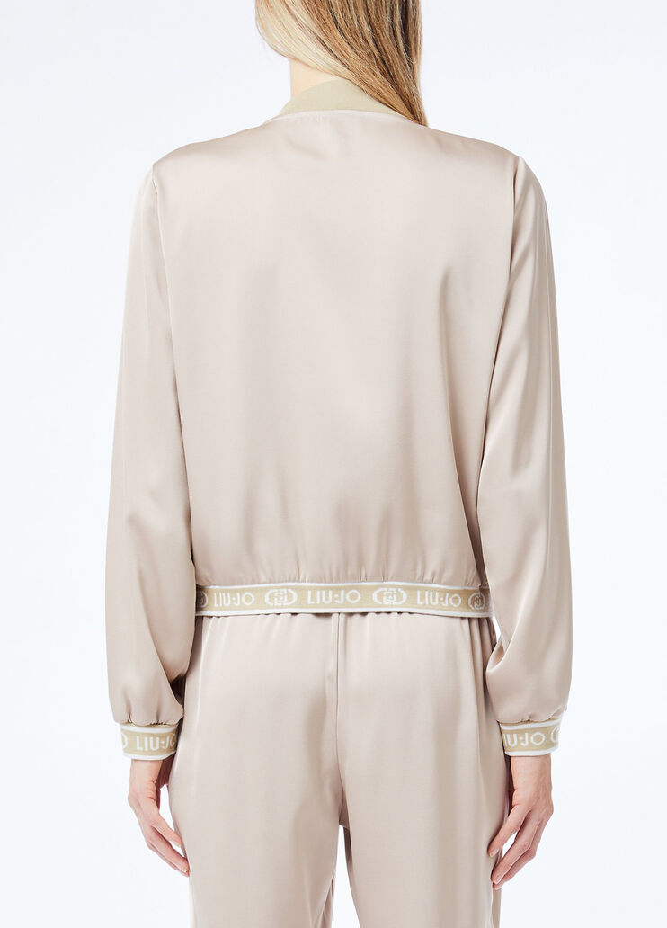 Satin bomber jacket champagne Liu Jo - medium