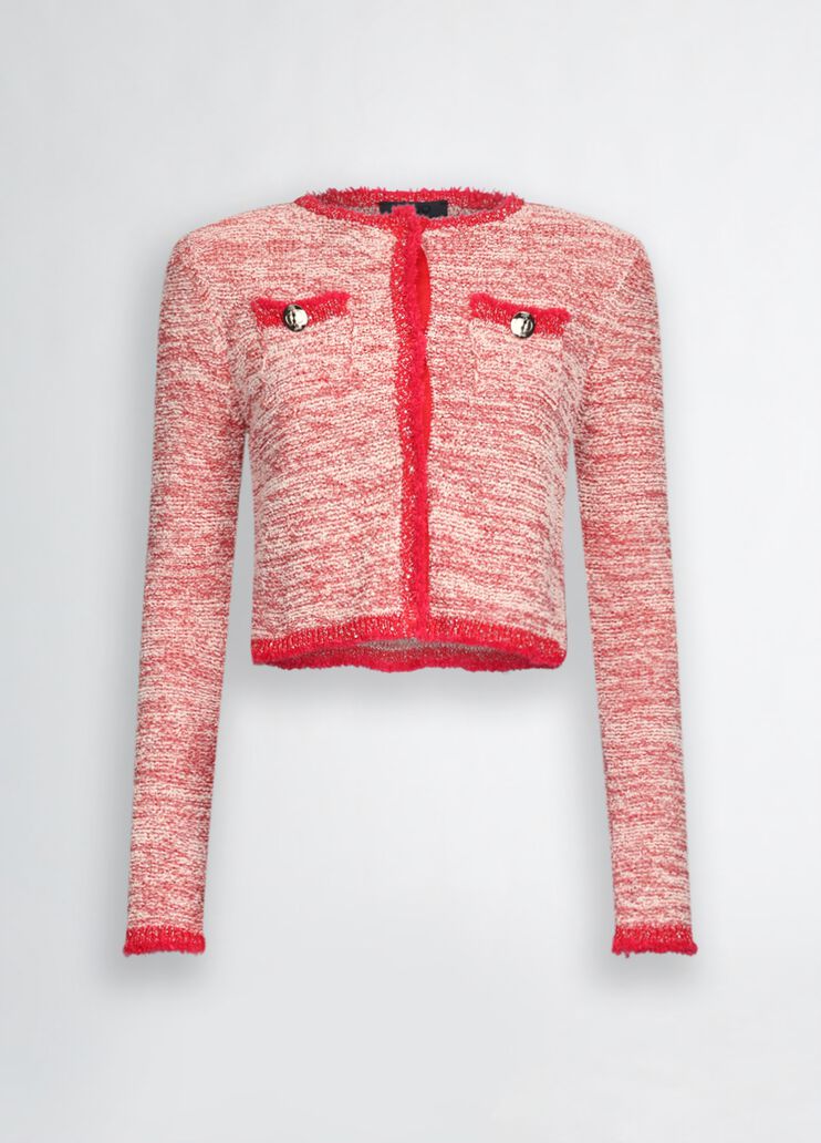 Red knit jacket red Liu Jo - large image number 6 Red knit jacket red Liu Jo - large image number 6