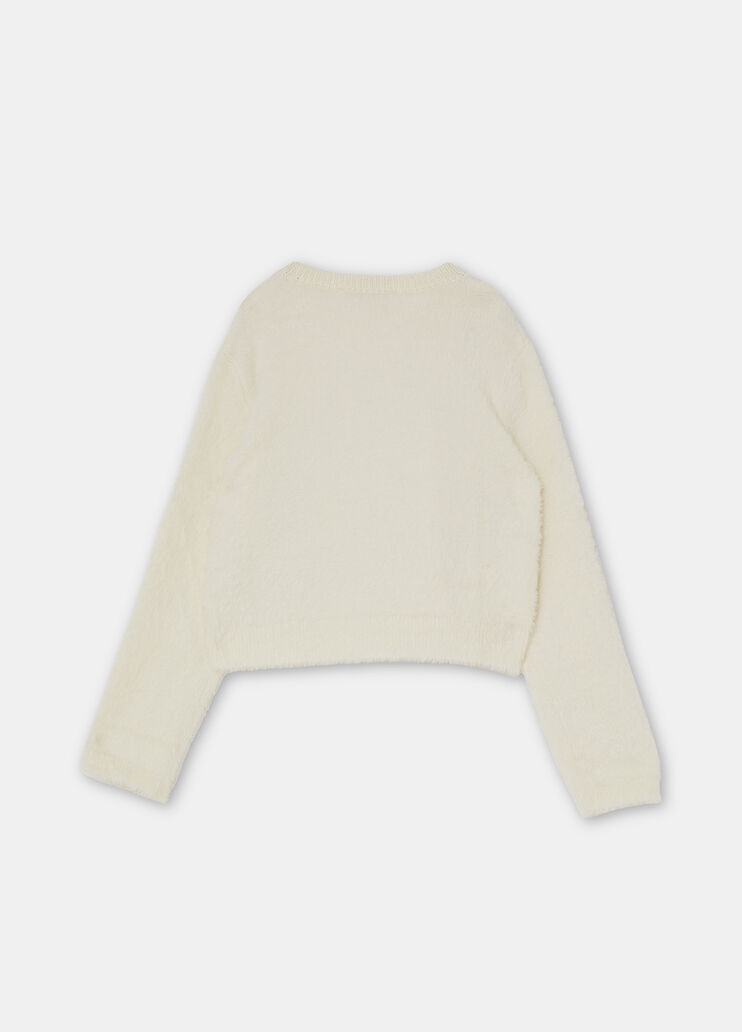 Pullover with soft sleeves butter Liu Jo - large image number 3