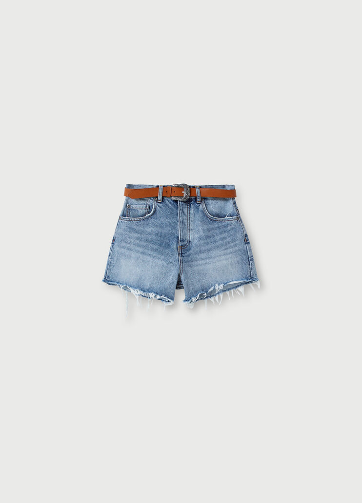 Short a vita alta Denim blu Liu Jo - large image number 4 Short a vita alta Denim blu Liu Jo - large image number 4