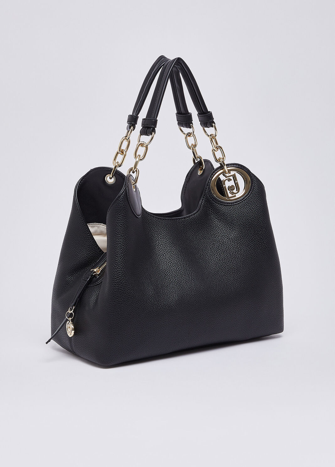 Medium satchel bag black/gold Liu Jo - large image number 2