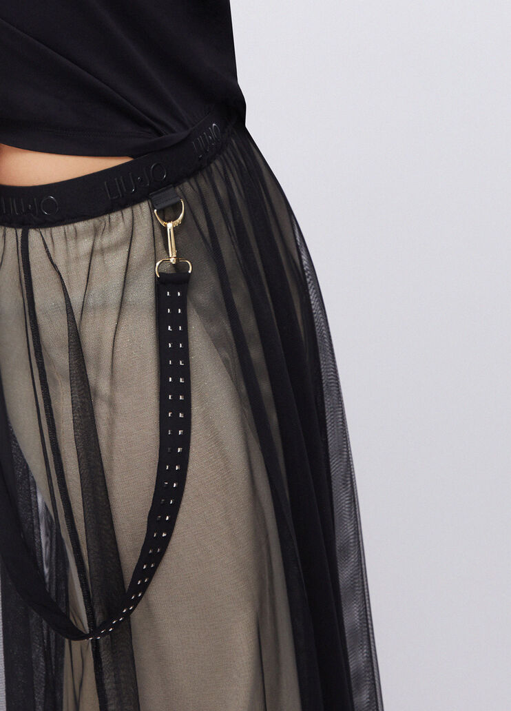 Langer Tüllrock schwarz Liu Jo - large image number 4