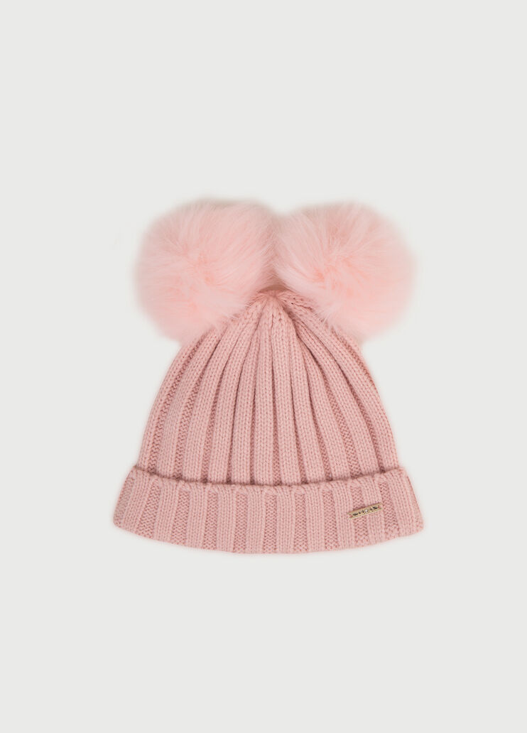 Beret with pompom Pink Liu Jo - large image number 0