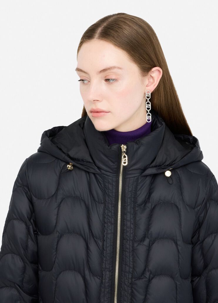 Quilted nylon short coat black Liu Jo - large image number 2