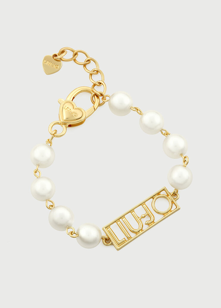 Bracelet with pearls gold-tone Liu Jo - large image number 0 Bracelet with pearls gold-tone Liu Jo - large image number 0