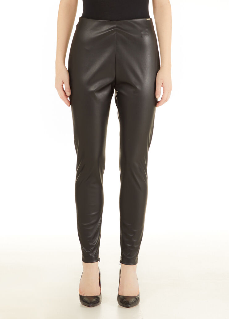 Coated fabric trousers black Liu Jo - large image number 0 Coated fabric trousers black Liu Jo - large image number 0
