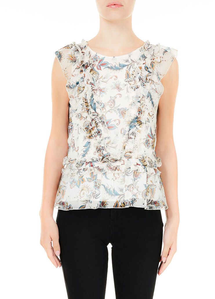 Top with flounces Paisley Liu Jo - large image number 0 Top with flounces Paisley Liu Jo - large image number 0