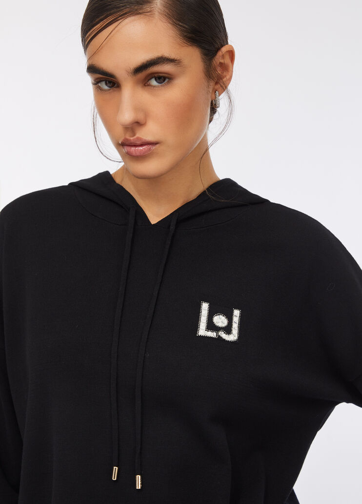 Knit sweatshirt black Liu Jo - large image number 3