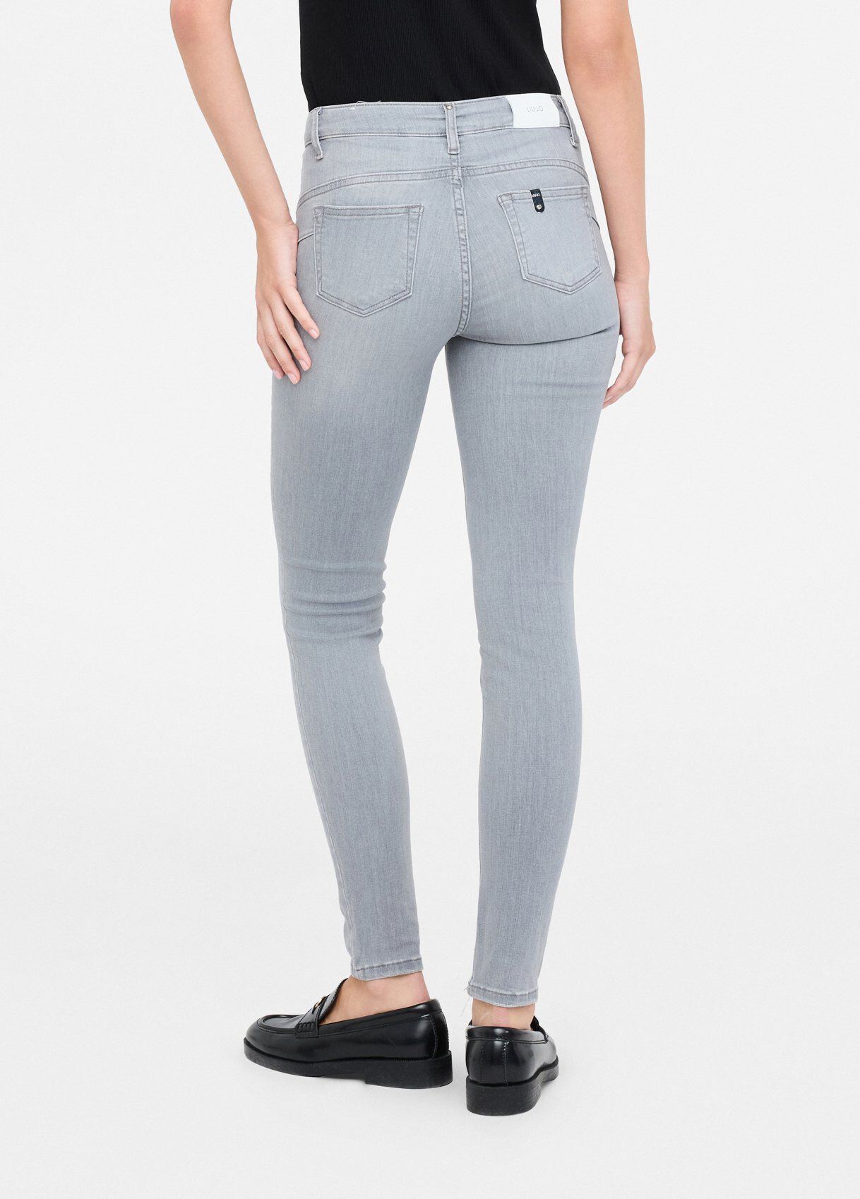 High-rise skinny jeans colour grey denim | Liu Jo