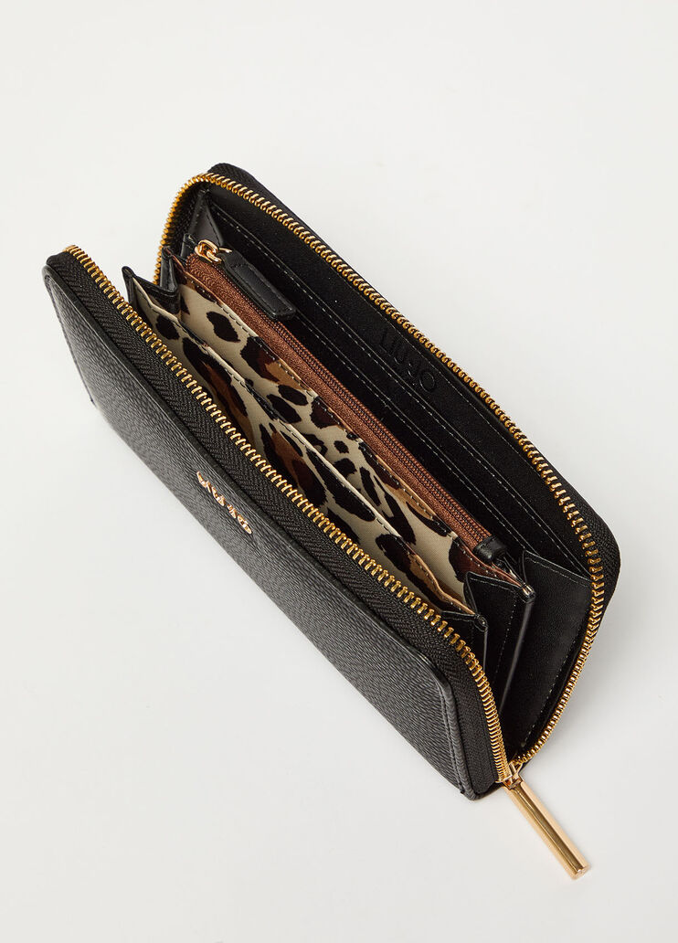 Eco-friendly zip-around wallet black Liu Jo - large image number 4