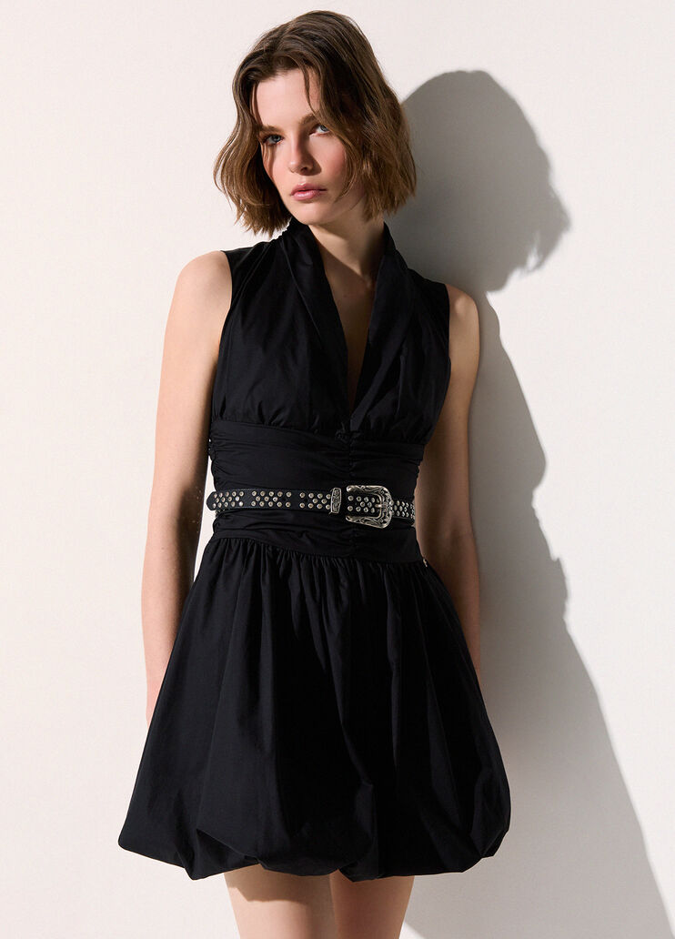 Kurzes Kleid mit Cut-out Schwarz Liu Jo - medium