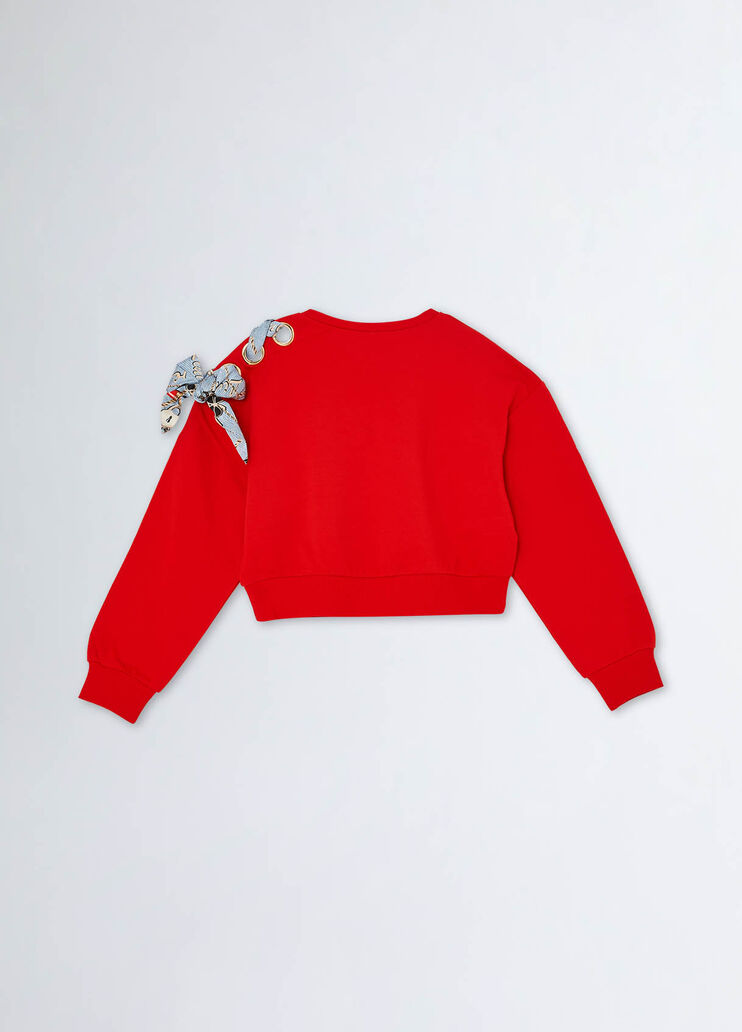 Sweatshirt with bow red Liu Jo - medium Sweatshirt with bow red Liu Jo - medium
