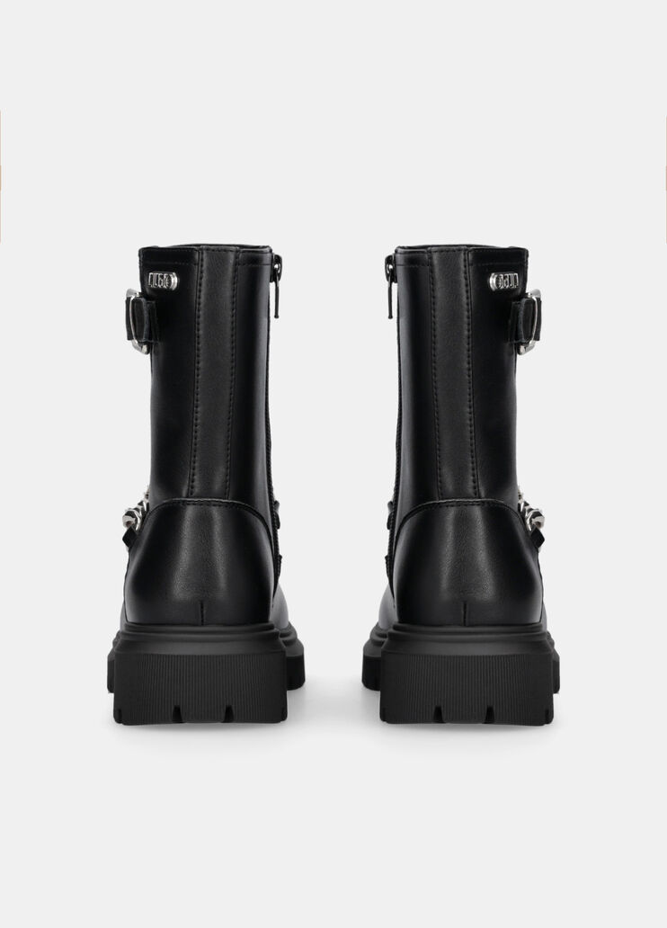 Biker boots with bejewelled chain black Liu Jo - large image number 6 Biker boots with bejewelled chain black Liu Jo - large image number 6