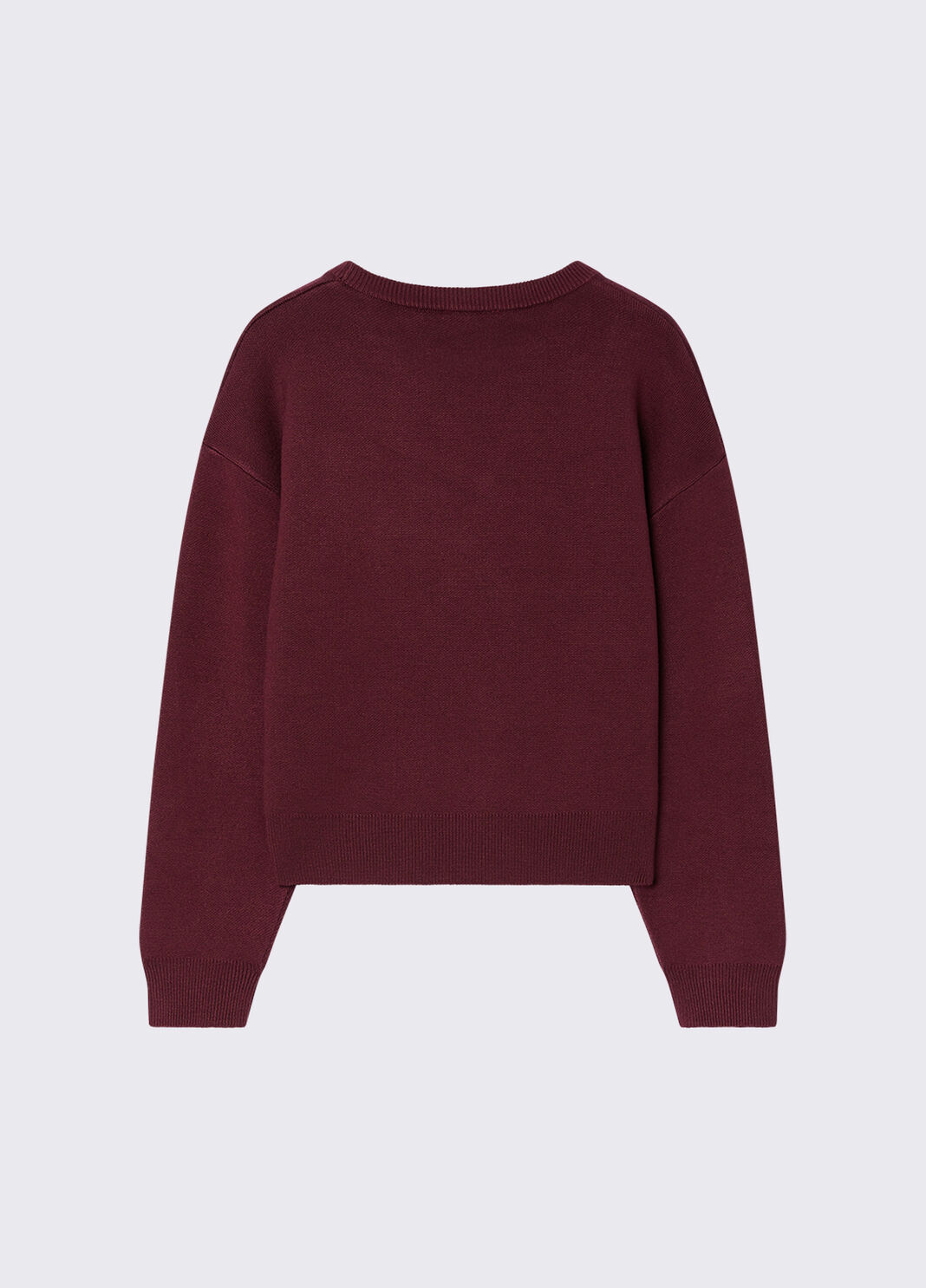 Sweater with jewel embroidery dark red Liu Jo - large image number 3
