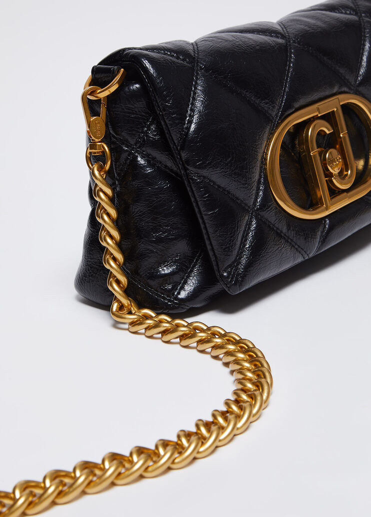 Quilted LaPuffy bag black Liu Jo - medium Quilted LaPuffy bag black Liu Jo - medium