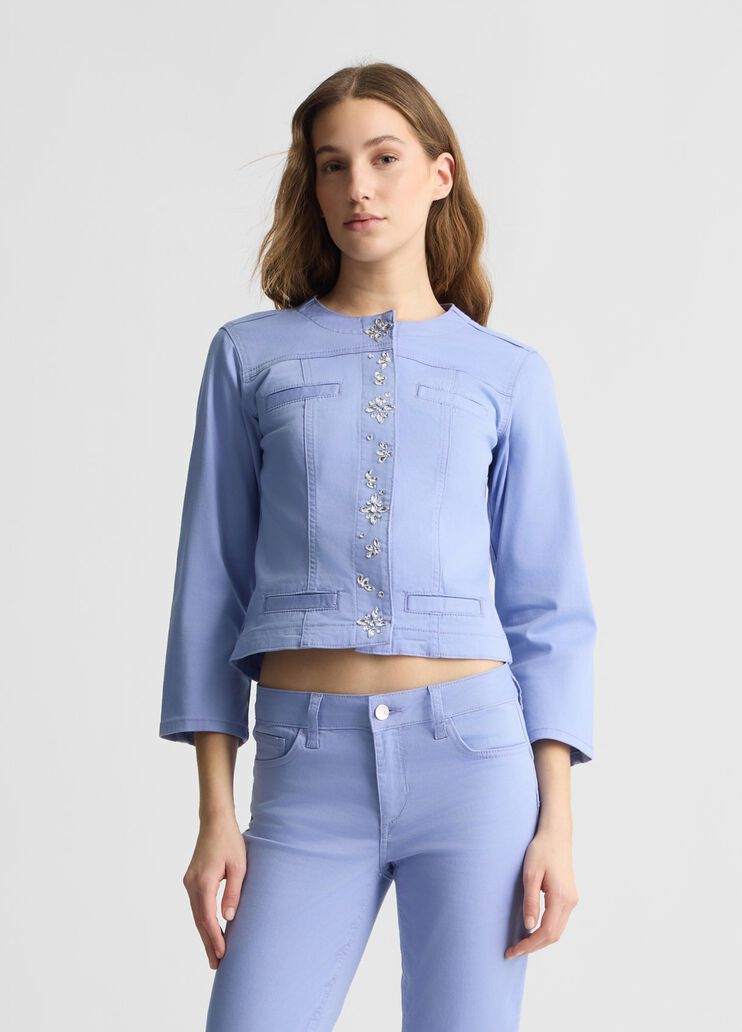 Lilac jacket with rhinestones lavender Liu Jo - medium Lilac jacket with rhinestones lavender Liu Jo - medium
