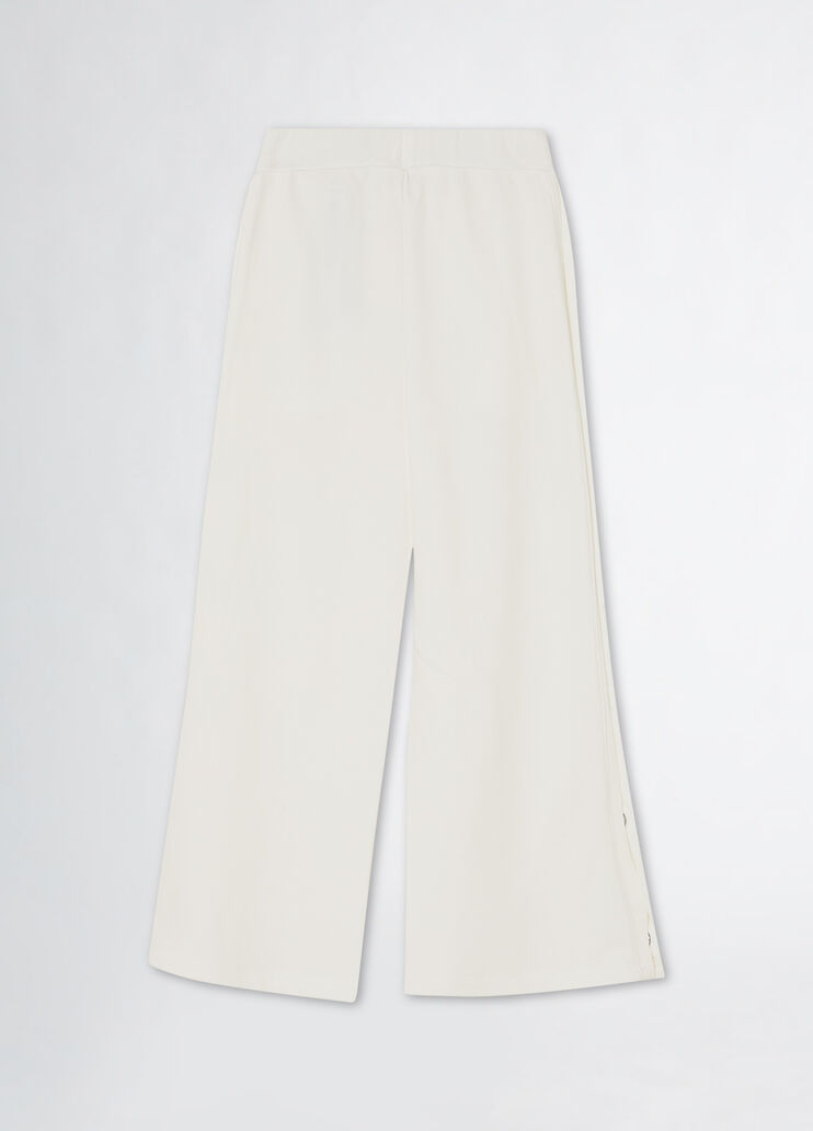 Fleece jogging bottoms with buttons white Liu Jo - medium