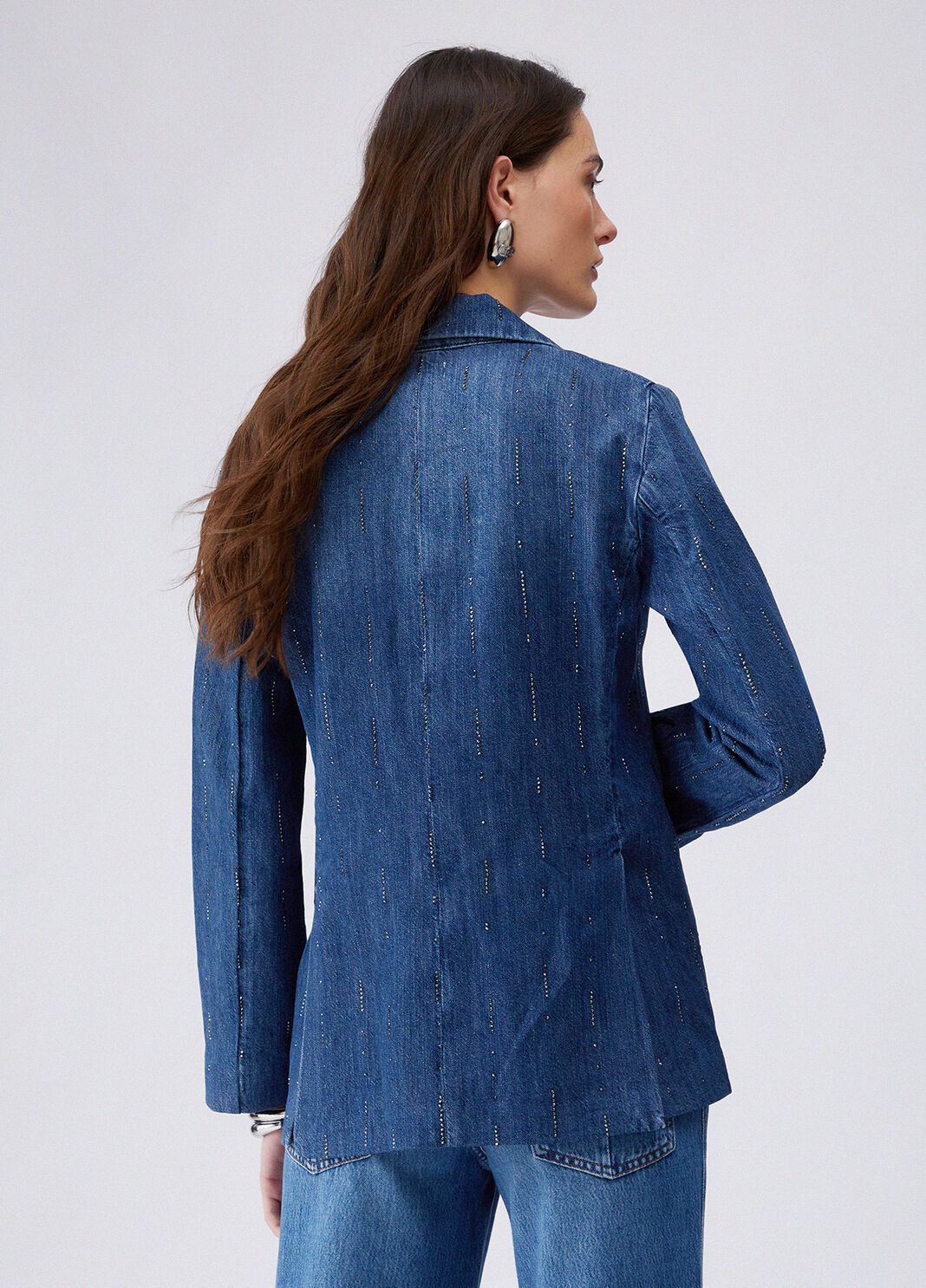 Blazer aus Denim mit Strass Denimblau Liu Jo - large image number 1