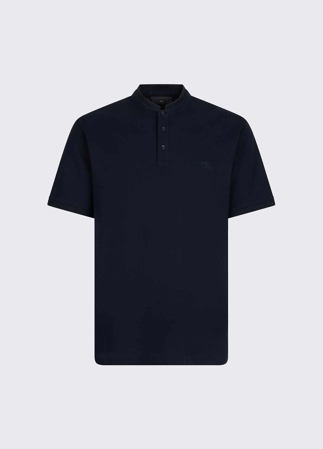 Pique polo-shirt with Mandarin collar dark blue Liu Jo - large image number 6