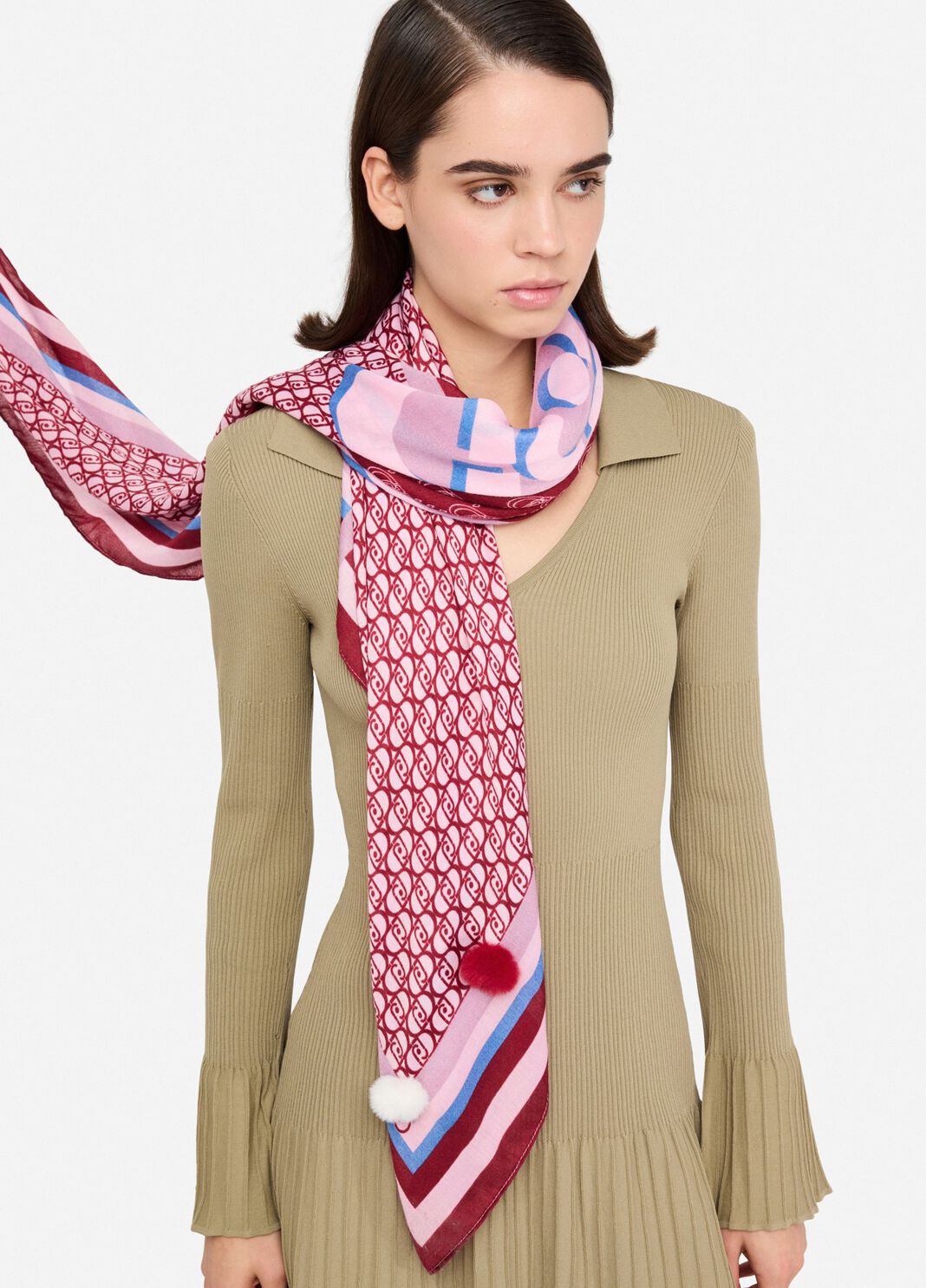 Liu Jo Better foulard raspberry Liu Jo - large image number 0