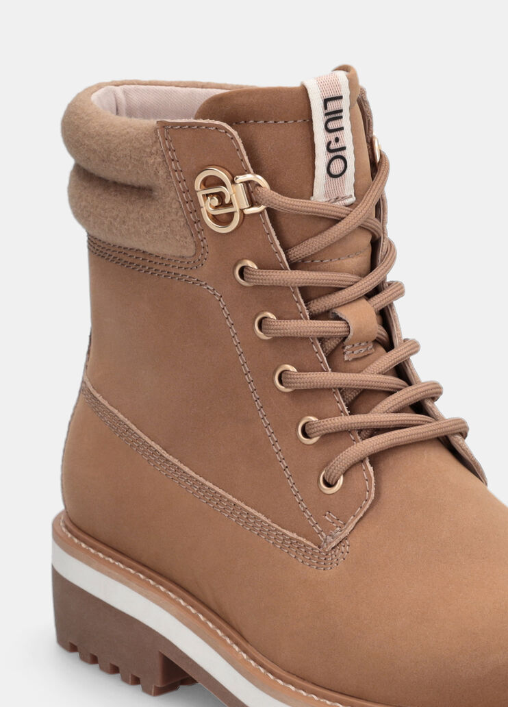 Suede ankle boots beige Liu Jo - large image number 6