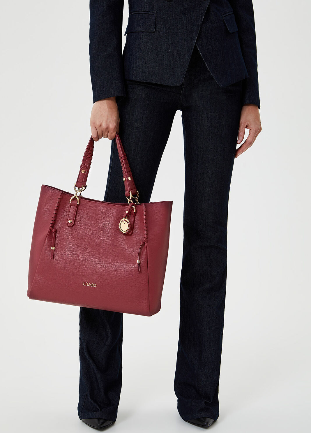 Shopping bag with charm Raspberry Liu Jo - large image number 1