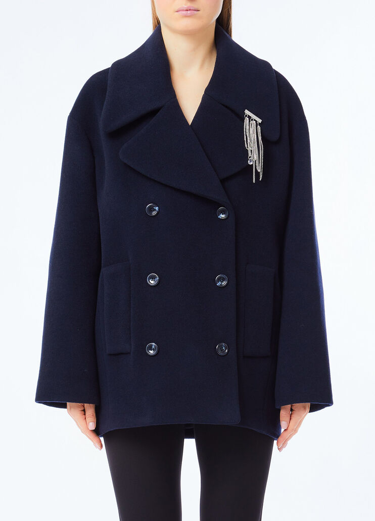 Peacoat Liu Jo Better in lana blu marino Liu Jo - medium