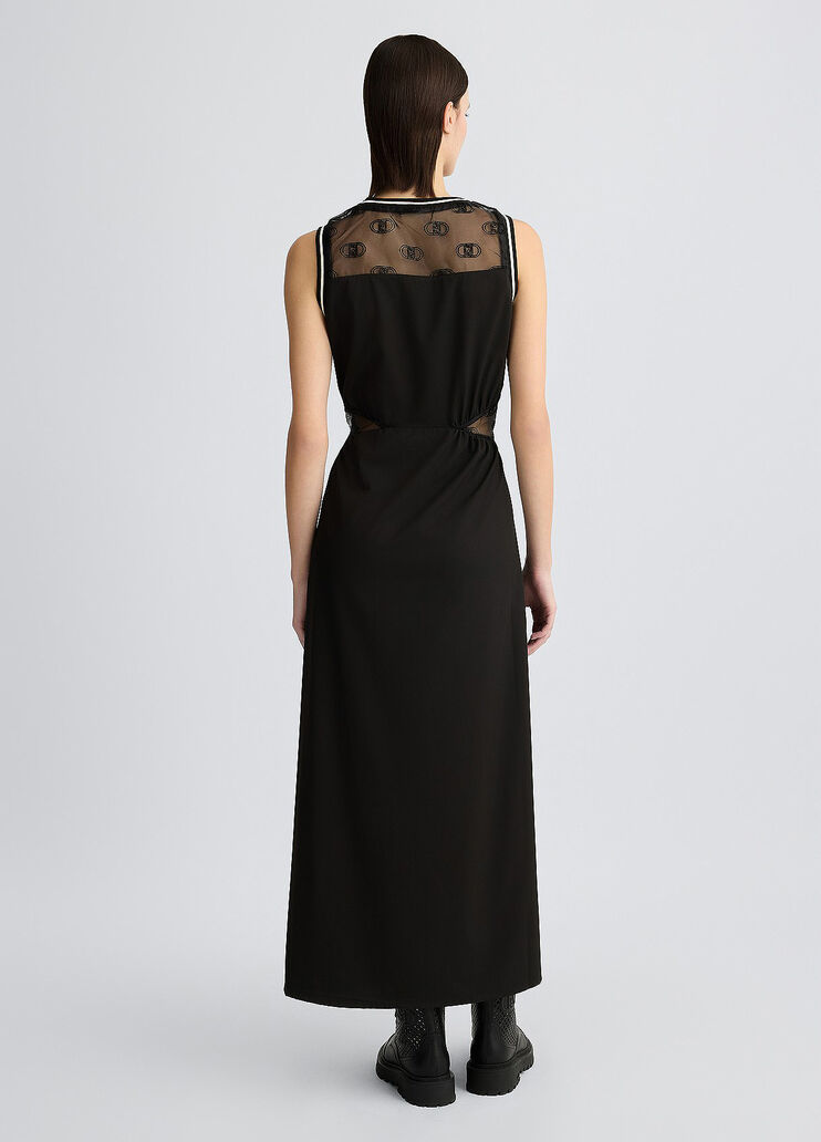 Crew-neck dress black Liu Jo - large image number 1 Crew-neck dress black Liu Jo - large image number 1