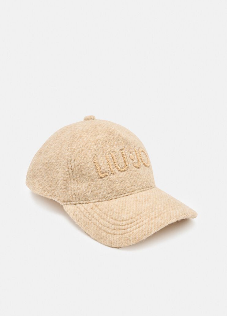 Wool baseball cap with logo oat Liu Jo - medium