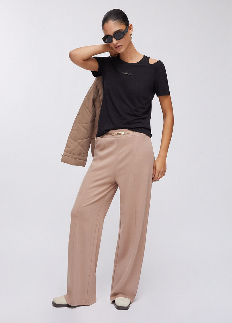 Cut-out top black Liu Jo - large image number 5