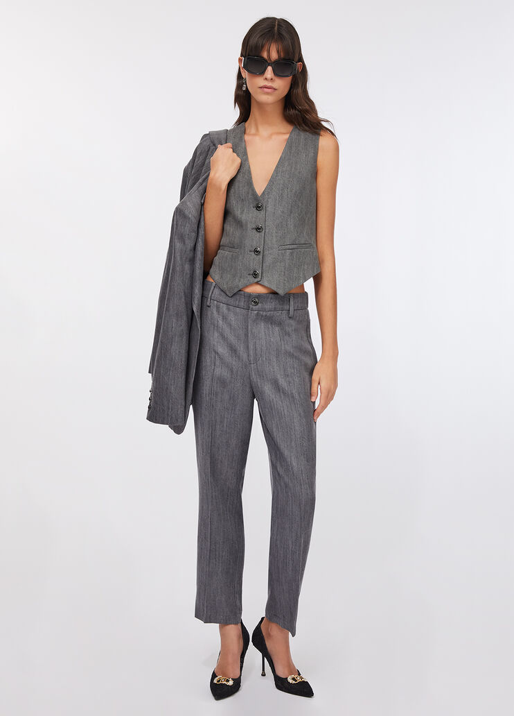 Jeans straight denim grigio Liu Jo - medium