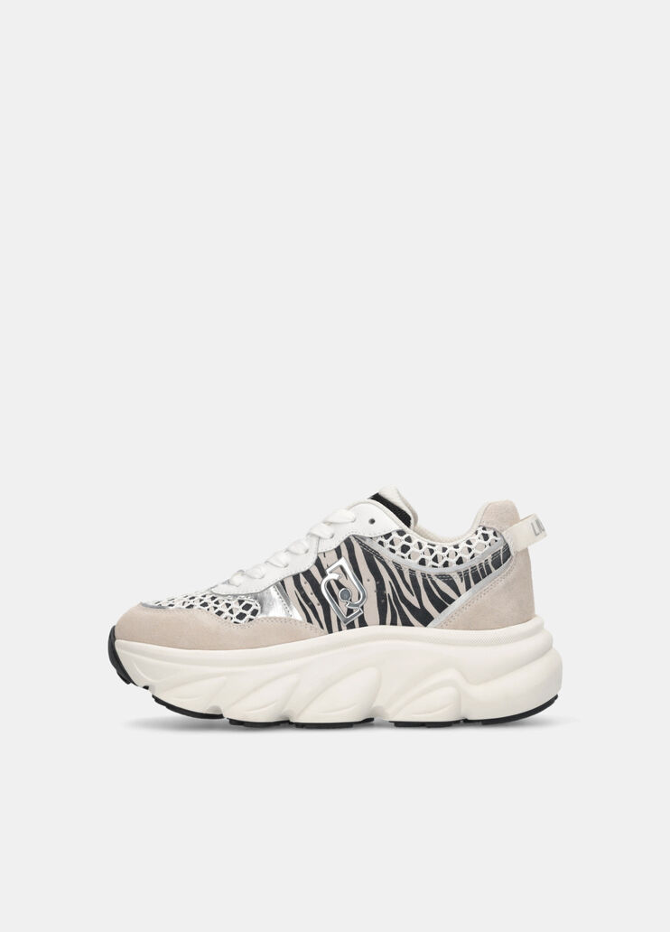 Chunky animal-print sneakers zebra print Liu Jo - large image number 5