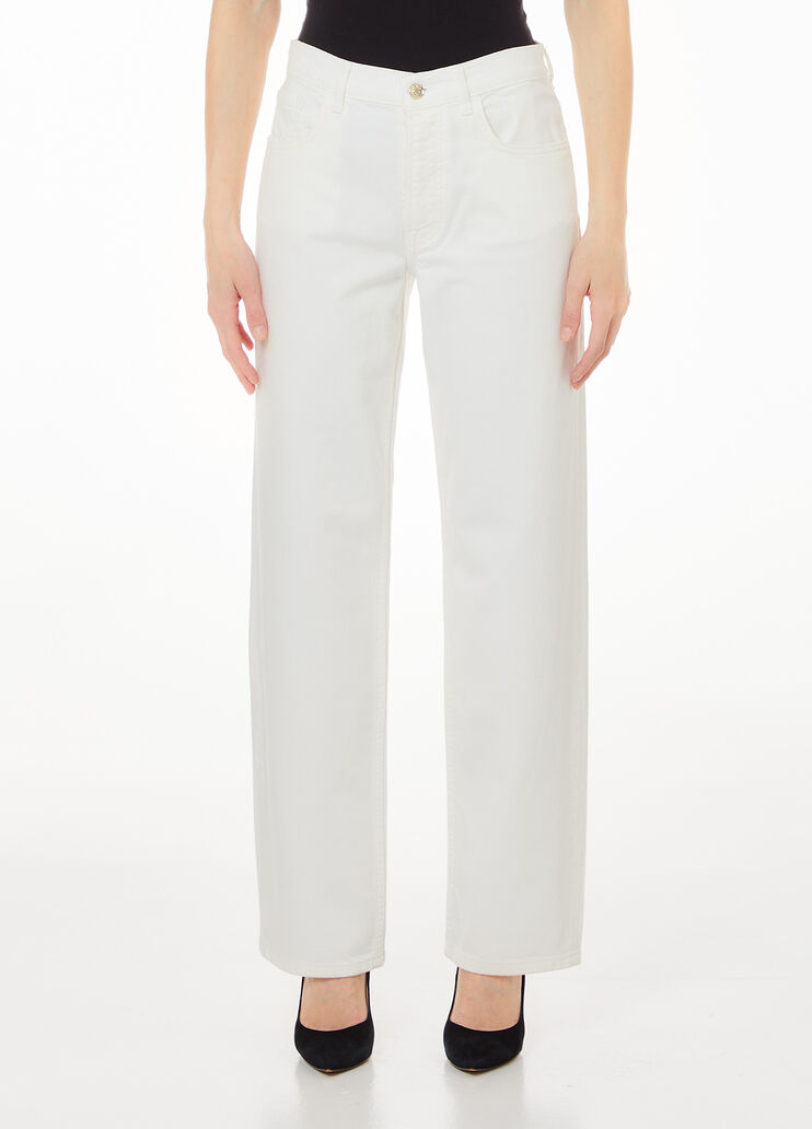 High-rise straight-leg trousers white Liu Jo - medium