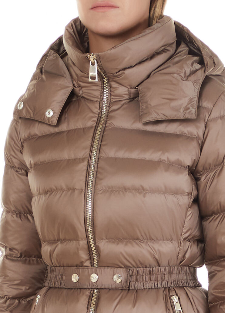 Doudoune longue avec capuche tourterelle Liu Jo - large image number 2