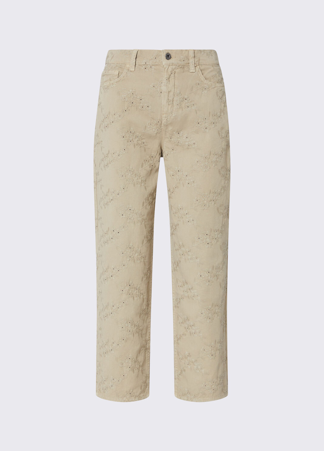 Pantalon en dentelle Saint-Gall beige Liu Jo - large image number 4