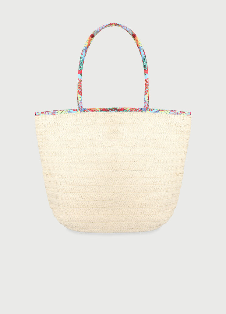 Straw beach bag Multi-coloured print Liu Jo - large image number 3