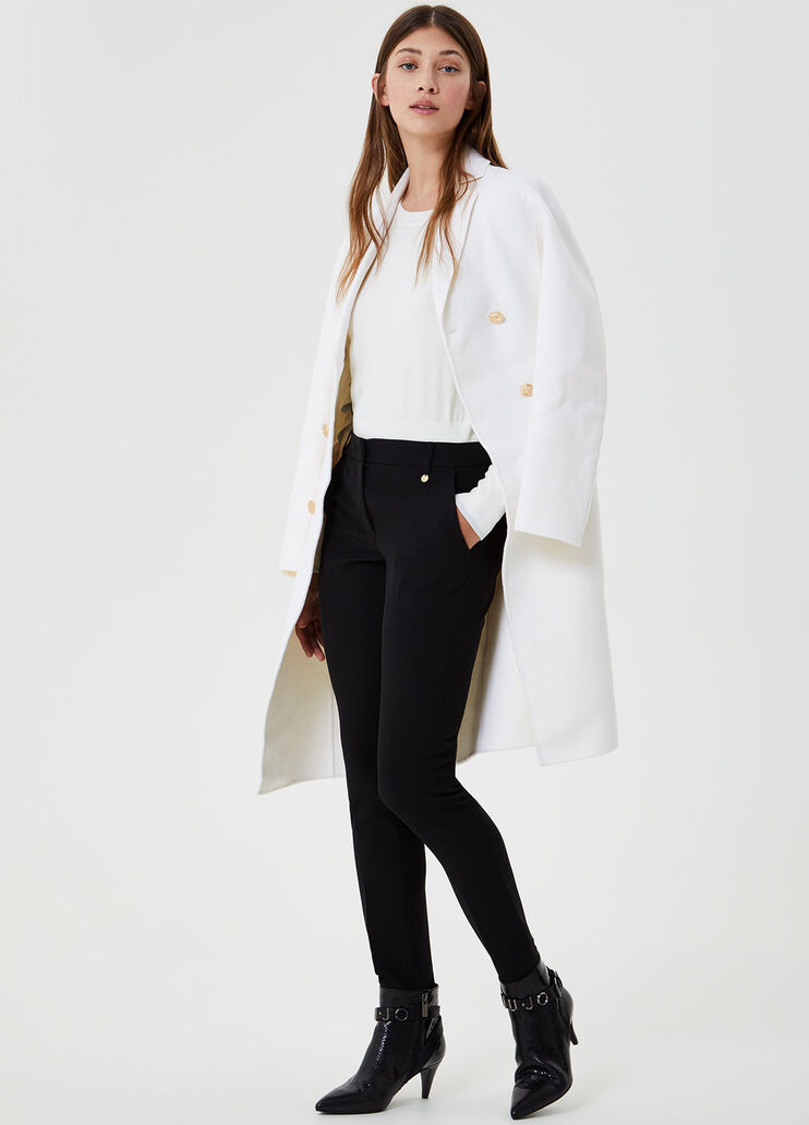 Eco-friendly jumper with flounces Wool White Liu Jo - large image number 3