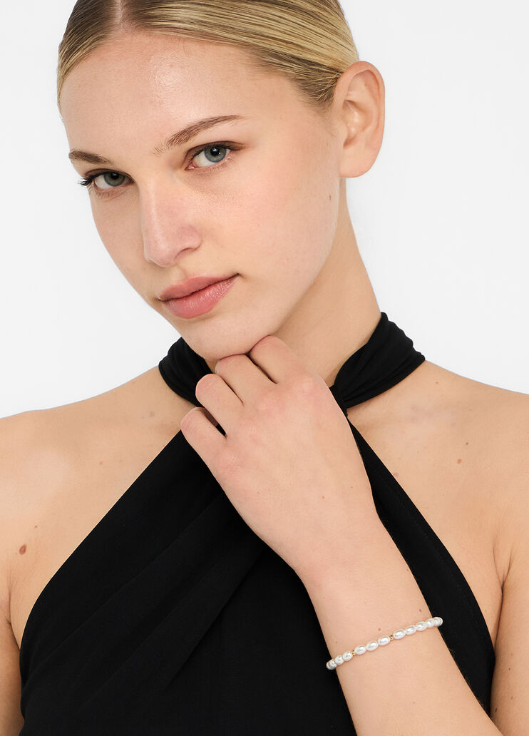 Tennis bracelet with pearls white Liu Jo - medium Tennis bracelet with pearls white Liu Jo - medium