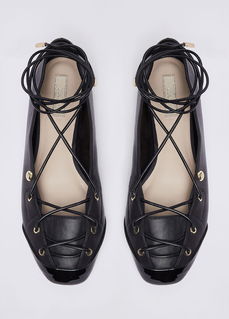 Lace-up Ballet Flats black Liu Jo - medium